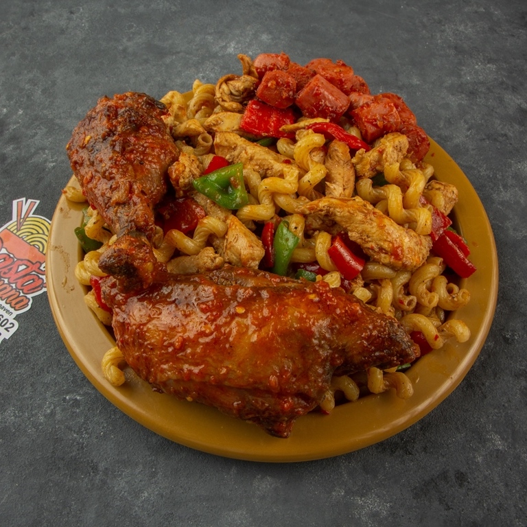 Spicy chicken macaroni