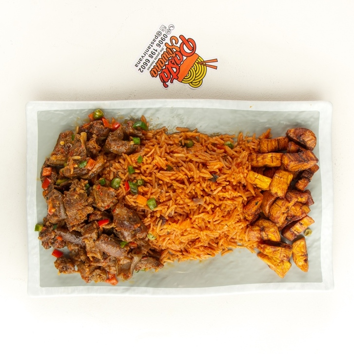 Jollof Rice with Asun maxi Pastanirvana